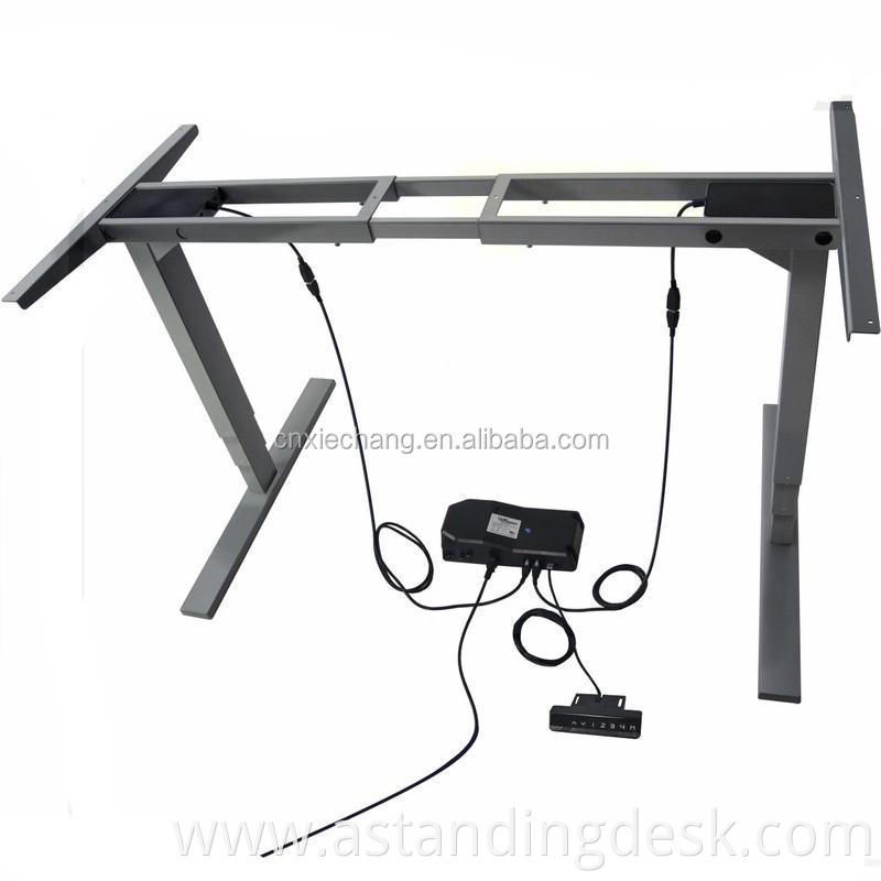 China Factory Seller humanscale dual motor 3 segment high end height adjustable office motor desk